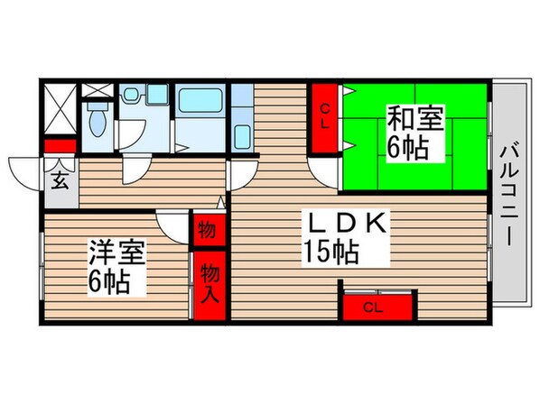 カ－ムヤタ藤第１の物件間取画像